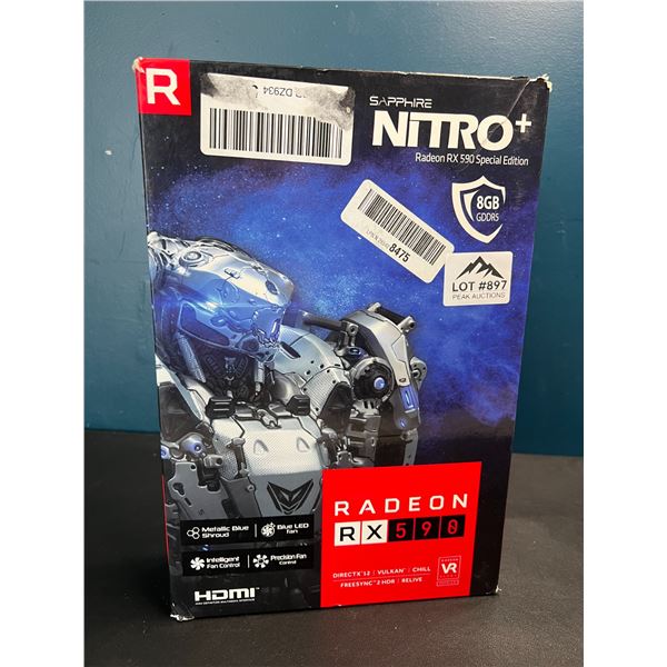 Lot of 1 Radeon RX 590 Sapphire Nitro Graphics Card - *Used