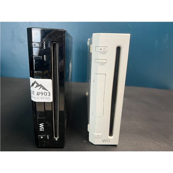 Lot of 2 Nintendo Wii Consoles - *Used