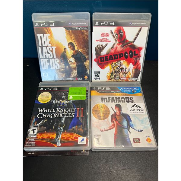 Lot of 4 Assorted Playstation 3 Video Games - *Used