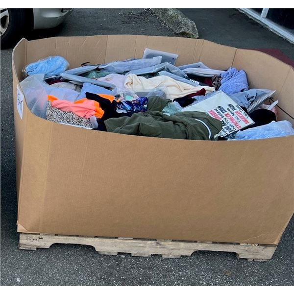 Lot of 1 Assorted Clothing PALLET - FULL of Brand New Amazon Clothing! - (Approx 3FT Tall)