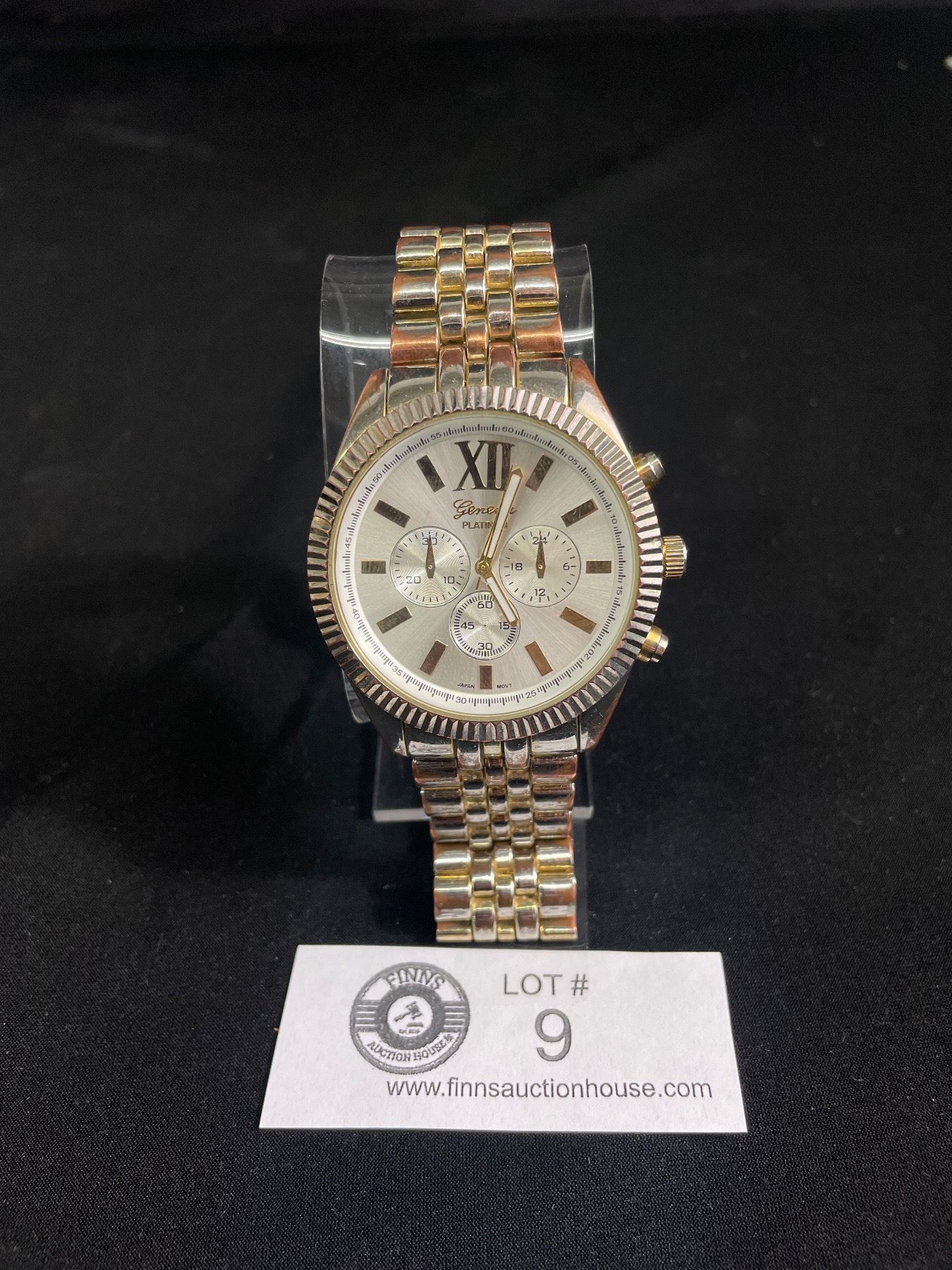 Montre GENÈVE Acier Inoxydable – Mouvement Japon, Besoin Pile, Cadeau Pas Cher