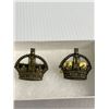 Image 2 : 2 WWII British Army Kings Crown Badges