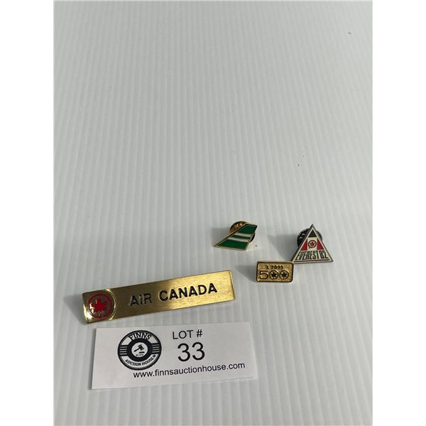 Collection Of Vintage Air Canada Pins- One Bond Boyd