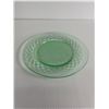 Image 2 : Uranium 8" Green Depression Glass Plate. Excellent Condition. Nice Glow