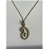 Image 2 : 10K Yellow Gold Chain & Pendant. Both Tested 16 1/2" Chain. 2.09 Grams