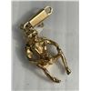 Image 3 : 10K Yellow Gold Naughty Monkey Pendant (tested) 1 1/4" Incl. Bale. 1.84 Grams