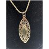 Image 2 : 925 Sterling Silver Pendant w/Labordorite & Silver 925 Silver Chain Italy