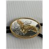 Image 3 : Silver/Gold Plated Eagle Bolo Tie