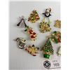 Image 2 : Large Collection Of Christmas Brooches