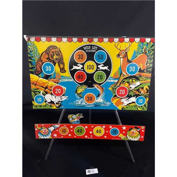Vintage "Wild Life Hunting Target" On Stand. Approx. 23"x 27"