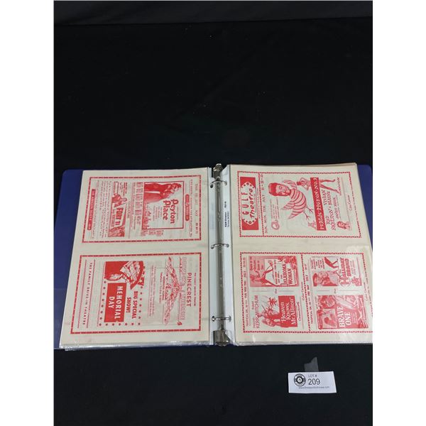 Binder Of Vintage Movie Advertising