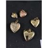 Image 2 : Vintage Collection Of Heart Lockets & Pendants