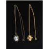 Image 1 : 1 Cameo Pendant & Chain Necklace and 1 Petti Point Pendant & Chain