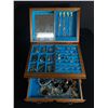 Image 1 : Vintage Wood Jewelry Case w/Contents