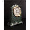 Image 2 : Beautiful Green Marble, Birks Mantel Clock w/Quartz Movement. Perfect Working