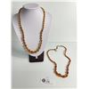 Image 1 : Lot of 2 Beautiful Genuine Amber Bead Necklaces.