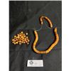 Image 1 : Beautiful Genuine Amber Necklace, Earrings and Loose Amber for Jewelry