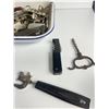 Image 2 : Misc Lot Of Metal Collectibles, Corkscrews, Bottle Openers,Etc