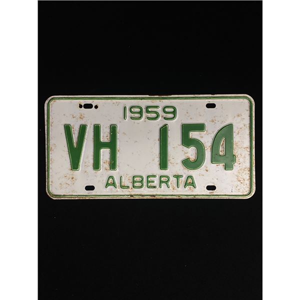 1959 Alberta License Plate