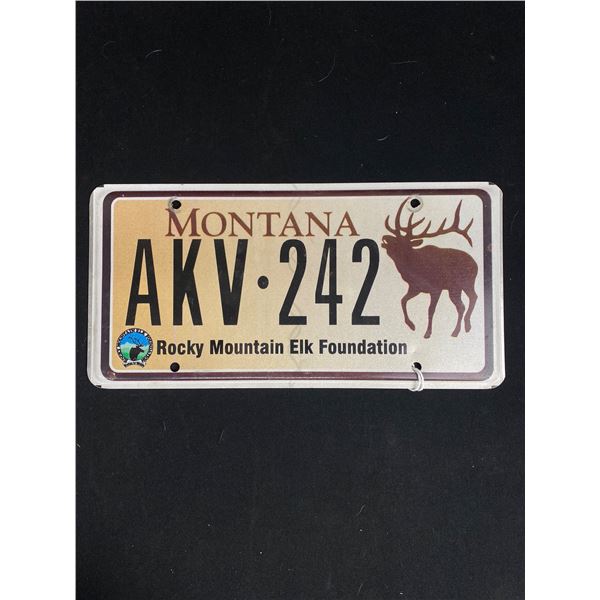 Montana "Rocky Mountain Foundation" Tin License Plate