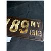 Image 3 : 1913 New York License Plate