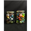 Image 1 : 2 Jars Of Vintage Marbles