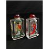 Image 1 : Pair Of Interior Painted Chinese Snuff Bottles