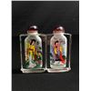 Image 2 : Pair Of Interior Painted Chinese Snuff Bottles