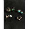 Image 2 : 7 Pairs Of Vintage Sterling Earrings