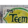 Image 2 : Enjoy Team Tin Sign 35'' x 60'' , Saint Thomas Metal Signs 1963
