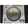 Image 2 : 1907 Germany Bavaria 5 Mark Coin 90 % Silver