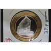 Image 2 : Comstrock Casino $10.00 Gaming Token .999 Silver 37.4 Grams