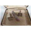 Image 2 : Park Avenue Sterling Silver Cuff Link and Tie Tack Set in Box
