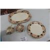 Image 1 : Myott 'Derbytone' Imari 4 Plates , Platter , Sugar & Creamer