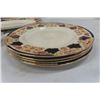 Image 2 : Myott 'Derbytone' Imari 4 Plates , Platter , Sugar & Creamer