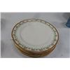 Image 2 : 26 Pieces Limoges Fine China Dinner Ware , 6 Lunch Plates of 1 Pattern, 6 Cups, 5 