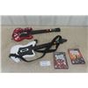 Image 1 : 2 Playstation 2 Guitar Hero Guitars and Games