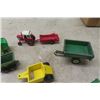 Image 2 : Assorted Mini Die Cast Tractors with Implements - John Deere, International Harvester