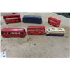 Image 2 : 11 Die Cast Busses, Ash Tray with Mounted Bus - Budgie, Matchbox, Tootsie Toys