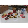 Image 1 : Coca Cola Collectibles - Encased Die Cast Trucks, 2 Dirty Bottles, Machine Shaped Bank, Plus more