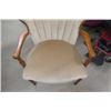 Image 2 : Good Solid Wood and Upholstered High Back Arm Chair