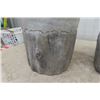 Image 2 : 3 Ceramic Tree Stump Look Planters 7.5" w by 7.5" Tall