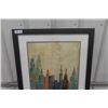 Image 2 : Large Framed Print of City Skyline 26" x 43"