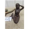 Image 2 : Cast Mermaid Ornament + Wooden Mermaid Display