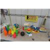 Image 1 : Fisher Price Vacuum + Little Mart, Cash Register, Marina, Ring Toss + Bowling