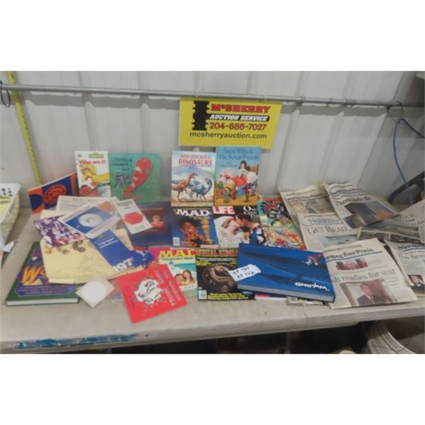 Comics, Books, Records / Pamphlets, Royalty, 9/11 Newspaper, Mad Magazines