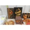 Image 2 : Wood Carving, Picture, Ornate Vase, Corner Shelf, Banner