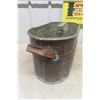 Image 8 : Antiqe Copper Boiler + Sad Iron with Trivet 