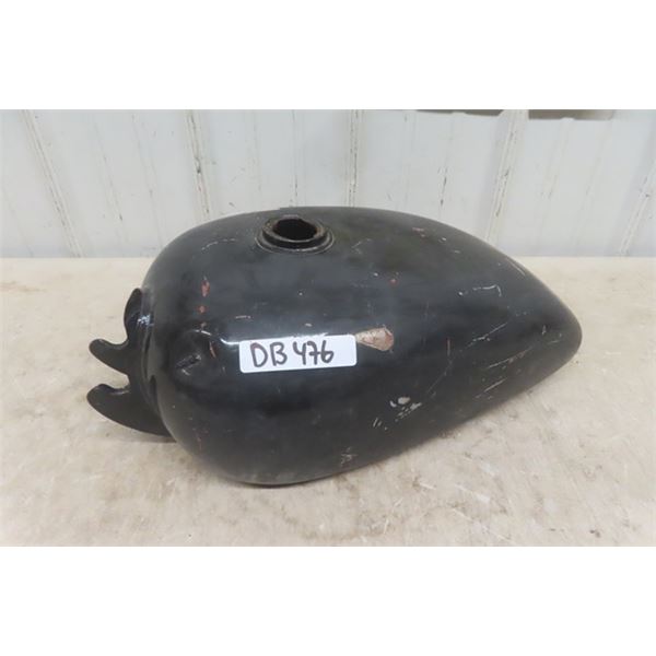 Motorcycle Gas Tank Painted Black