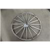 Image 1 : Antique Wooden Spoked Wagon Wheel 38" Diameter